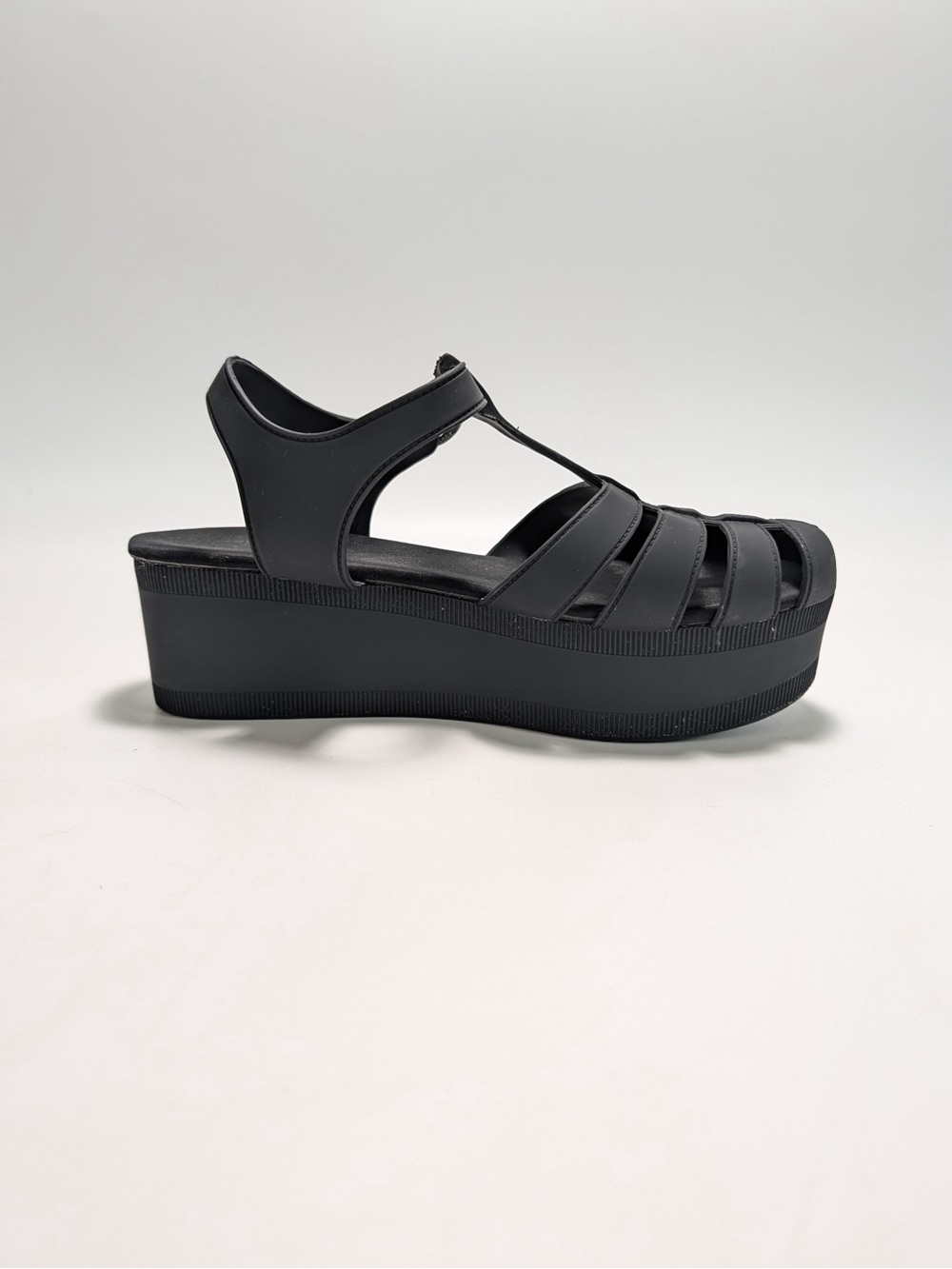 Jeffrey Campbell Candied Platform Jelly Sandals - Black - Picture 6 of 11